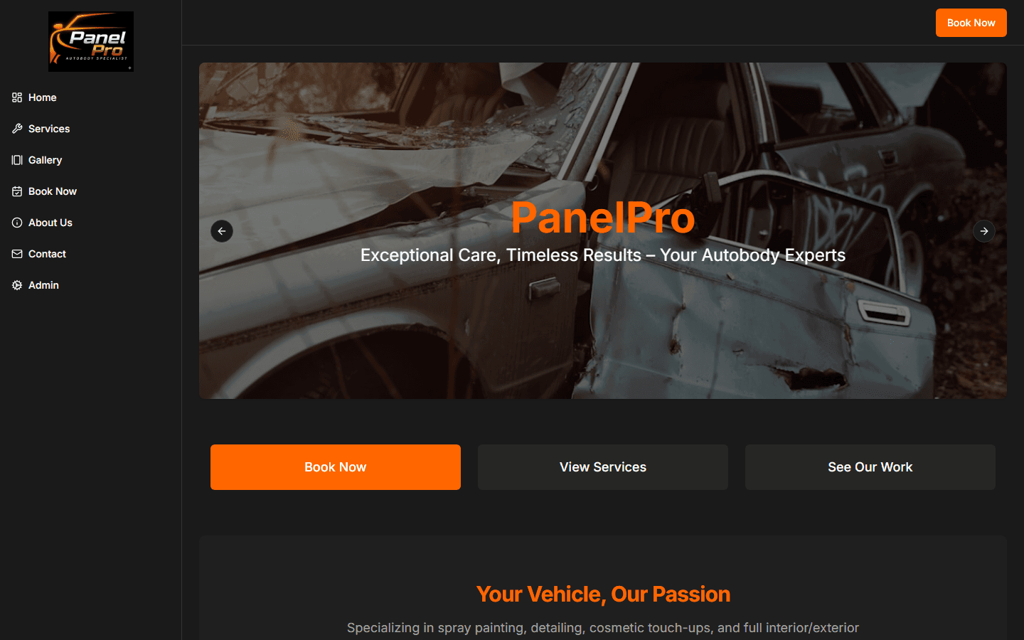 PanelPro Auto — live site